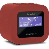 Technisat Klockradio TECHNIRADIO 40 DAB+, FM Batteri-laddningsfunktion Röd