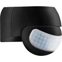 ESYLUX MD 180 Basic, Kabel, 157 m, Vägg, Svart, IP44, 2,5 m