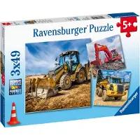 Ravensburger Pussel 3x49 bitar Digger At Work
