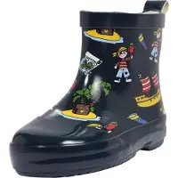 Playshoes Gummistövel mörkblå / brun / gul / röd