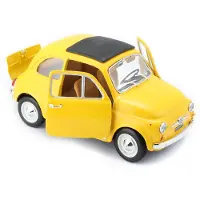 Bburago Fiat 500 F 1965, Modellveteranbil, Förmonterad, 1:24, Fiat 500F del 1965, Alla, Metall, Plast