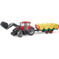 BRUDER Case Ih Optum 300cvx Med Släp Och Balar
