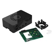 Raspberry Pi 4B 7 touchskärm Pro-deksel (svart)