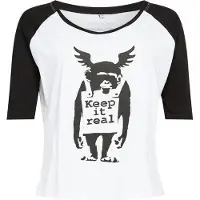 Mc Clothes Banksy´s Graffiti Ape Raglan T-shirt Med Korta ärmar