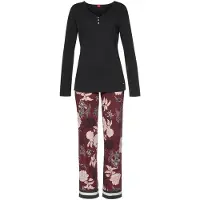 s.Oliver Pyjamas pastellrosa / bordeaux / svart