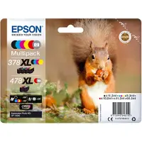 Epson Bläckpatron paket 6-färger 378XL/478XL