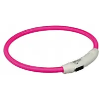 Trixie Usb Flash Light Collar Rosa M–L