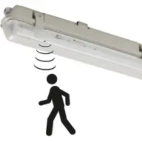 Shada TL-armatur inkl LED 1800 lm och rörelsedetektor IP65 - Base