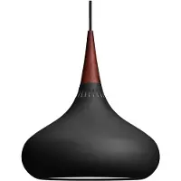 Fritz Hansen Taklampa , Orient P1, dimbara, Svart, Vardagsrum, Metall, Design
