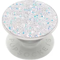 PopSockets Sparkle Snow White Avtagbart Grip med Ställfunktion Premium