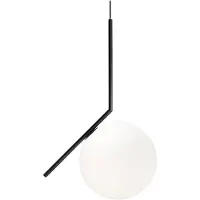Flos Taklampa , IC S2, dimbara, Svart, Vardagsrum, Glas, Design