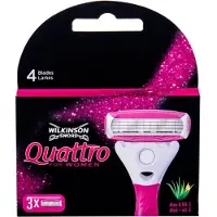 Wilkinson Quattro Women Papaya & Peach rakblad - 3 st