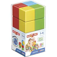 Geomag Magnetset - Magicube Full Color Crystal - 8 Delar - - One Size - Magnetiska leksaker