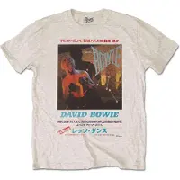Ginza.se David Bowie: Unisex T-Shirt/Japanese Text (Sand) (X-Large)