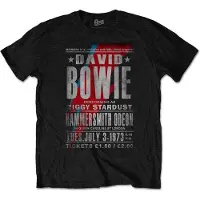 Ginza.se David Bowie: Unisex T-Shirt/Hammersmith Odeon (Black) (X-Large)