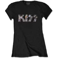 Ginza.se KISS: Ladies T-Shirt/Logo (Black) (Embellished) (Large)