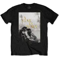 Ginza.se A Star Is Born: Unisex T-Shirt/Jack & Ally Movie Poster (Black) (Medium)