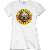 Ginza.se Guns N Roses: Guns N' Roses Ladies Retail Pack T-Shirt/Classic Logo (White) (Medium)