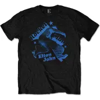 Ginza.se Elton John: Unisex T-Shirt/Rocketman Jump (Black) (Medium)