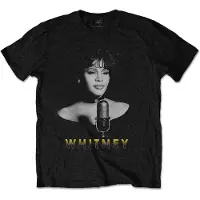 Ginza.se Whitney Houston: Unisex T-Shirt/Black & White Photo (Black) (Small)