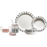 Design Letters Middagsset - Tritan - 4 Delar - Ät och lär - Pude - - One Size - Middagsset