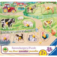 Ravensburger Träpussel - My First - Bondgård - - One Size - Pussel