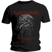Ginza.se Iron Maiden: Unisex T-Shirt/World Slavery 1984 Tour (Black) (Small)