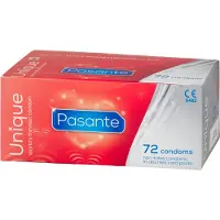 Pasante Unique Latexfria Tunna Kondomer 72 st - Klar - Klar