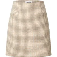 EDITED The Label Kjol 'Josie' kräm / mörkbeige