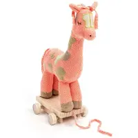Smallstuff Dragleksak - Giraff - Rosa - - One Size - Dragleksak