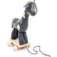 Smallstuff Dragleksak - Giraff - 40 cm - Marinblå - - One Size - Dragleksak