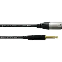 Cordial CCM 10 MP XLR Anslutningskabel [1x XLR-hankontakt - 1x Teleplugg 6.35 mm] 10.00 m Svart