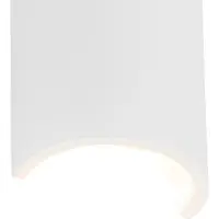 QAZQA Modern vägglampa vit - Colja Novo