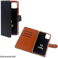 Celly Celly: Wallet Case iPhone 12 / 12 Pro Svart