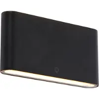 QAZQA Modern utomhusvägglampa svart 17,5 cm inkl LED IP65 - Batt