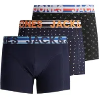 Jack & Jones Boxershorts 'Henrik' blå / orange / svart / vit