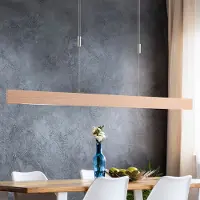 Quitani Hänglampa Lise , dimbar, Ljust trä, Vardagsrum / matsal, Trä, Design, Pendellampa