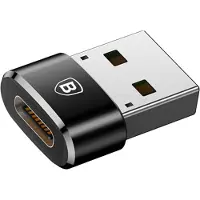 Baseus Mini Serie USB 2.0 / USB 3.1 Typ-C Adapter - Svart