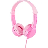 BuddyPhone Travel On-ear headset Sladd Rosa Hopfällbara, Headset, Volymbegränsning Barn