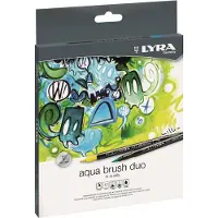 Lyra Låda Med 12 Aqua Brush Duo-pennor
