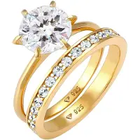 Elli Ring guld / transparent