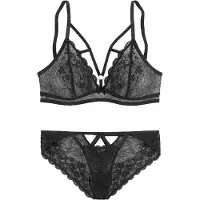 Petite fleur GOLD Underkläderset svart