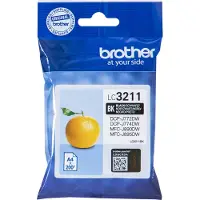 Brother LC3211BK svart bläckpatron (original)