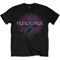 Ginza.se Foreigner: Unisex T-Shirt/Neon Guitar (Black) (X-Large)