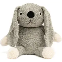 Naturezoo Gosedjur - 18 cm - Teddyfleece - Kanin - Grå - - One Size - Gosedjur
