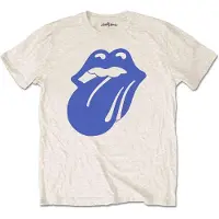 Ginza.se The Rolling Stones: Unisex T-Shirt/Blue & Lonesome 1972 Logo (Natural) (Large)