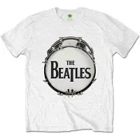 Ginza.se The Beatles: Unisex T-Shirt/Original Drum Skin (White) (Medium)