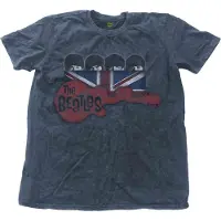 Ginza.se The Beatles: Unisex T-Shirt/Guitar & Flag (Denim Blue) (Wash Collection) (XX-Large)
