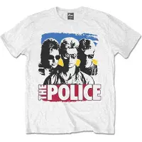 Ginza.se The Police: Unisex T-Shirt/Band Photo Sunglasses (White) (Medium)
