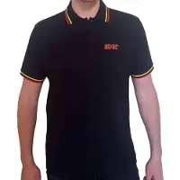 Ginza.se AC/DC: Unisex Polo Shirt/Classic Logo (Black) (Small)